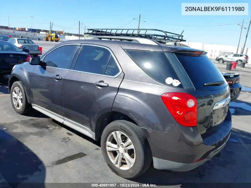 2015 Chevrolet Equinox 1Lt VIN: 2GNALBEK9F6111980 Lot: 40691957