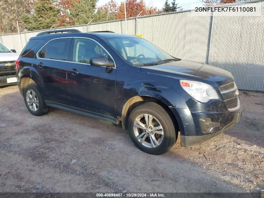 2015 Chevrolet Equinox 1Lt VIN: 2GNFLFEK7F6110081 Lot: 40698457