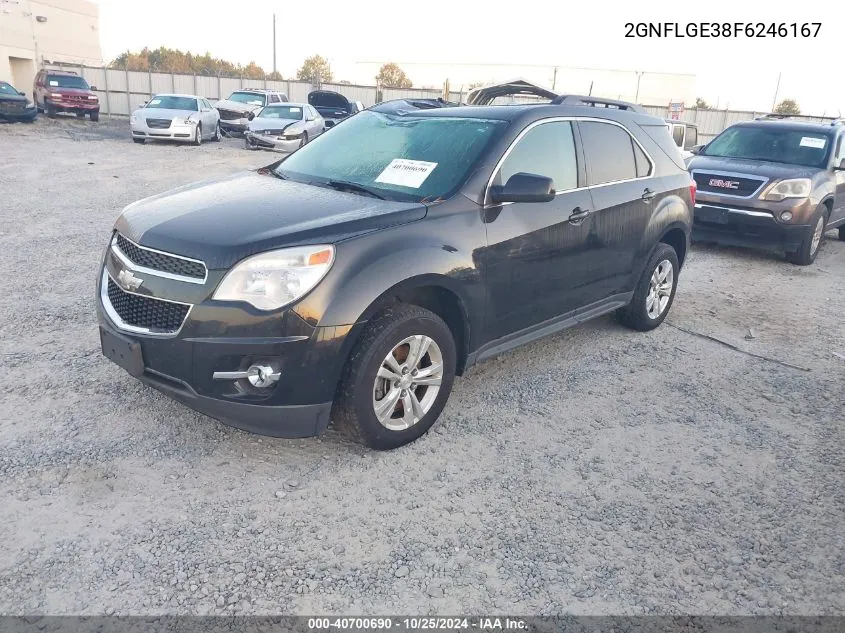 2015 Chevrolet Equinox 2Lt VIN: 2GNFLGE38F6246167 Lot: 40700690