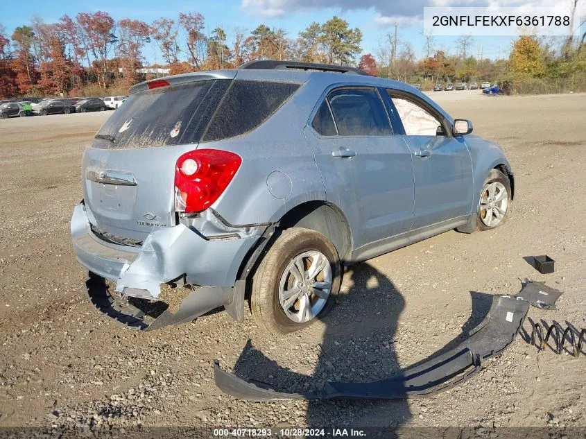 2015 Chevrolet Equinox 1Lt VIN: 2GNFLFEKXF6361788 Lot: 40718293