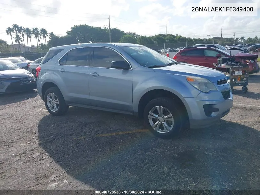 2GNALAEK1F6349400 2015 Chevrolet Equinox Ls