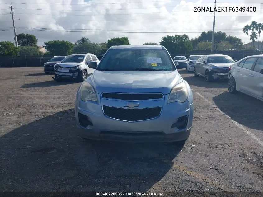 2GNALAEK1F6349400 2015 Chevrolet Equinox Ls