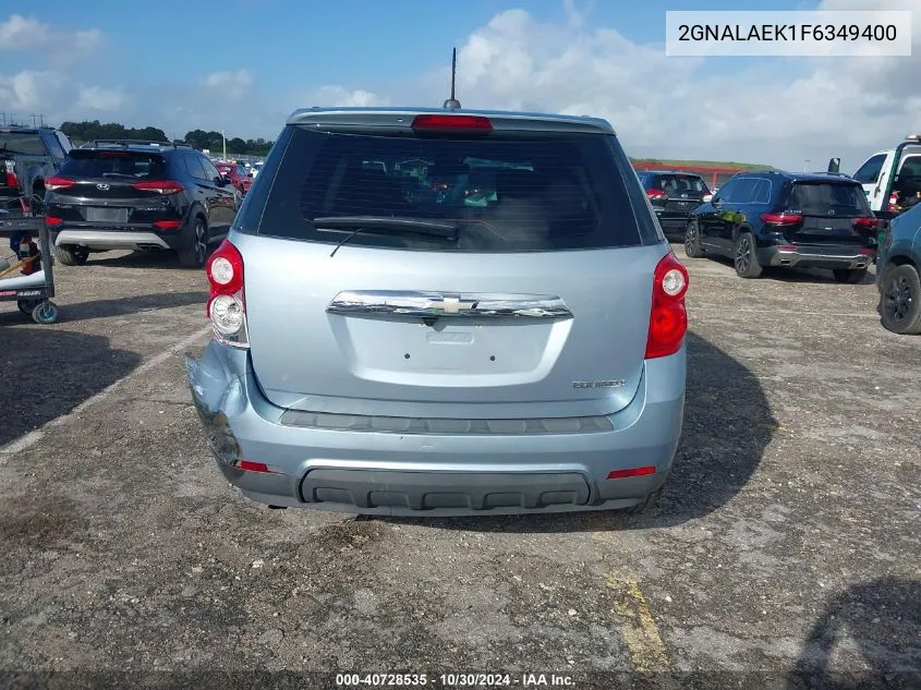 2GNALAEK1F6349400 2015 Chevrolet Equinox Ls