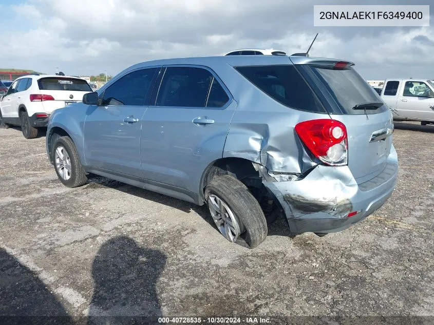 2GNALAEK1F6349400 2015 Chevrolet Equinox Ls