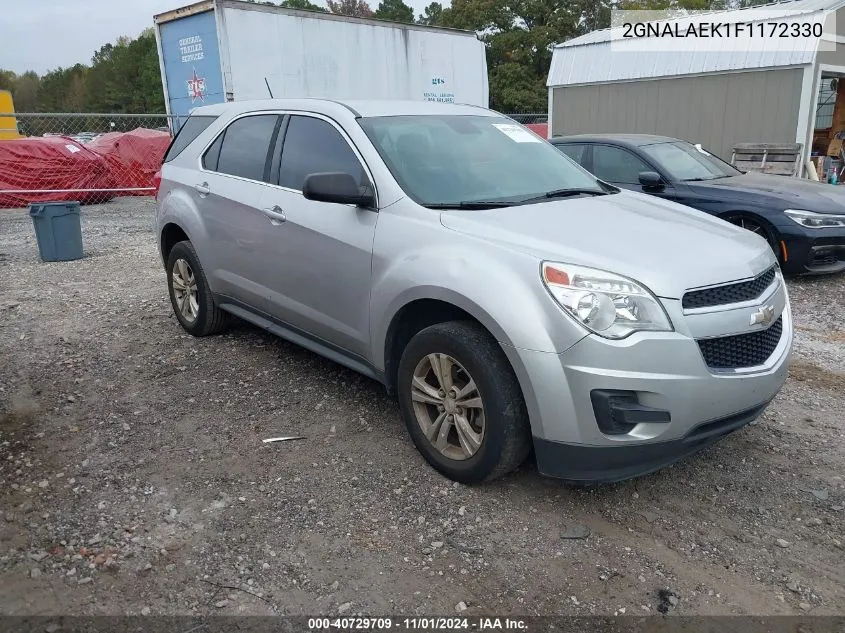 2015 Chevrolet Equinox Ls VIN: 2GNALAEK1F1172330 Lot: 40729709