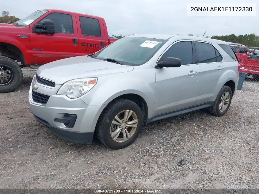 2015 Chevrolet Equinox Ls VIN: 2GNALAEK1F1172330 Lot: 40729709