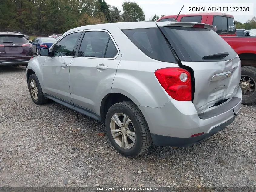 2015 Chevrolet Equinox Ls VIN: 2GNALAEK1F1172330 Lot: 40729709