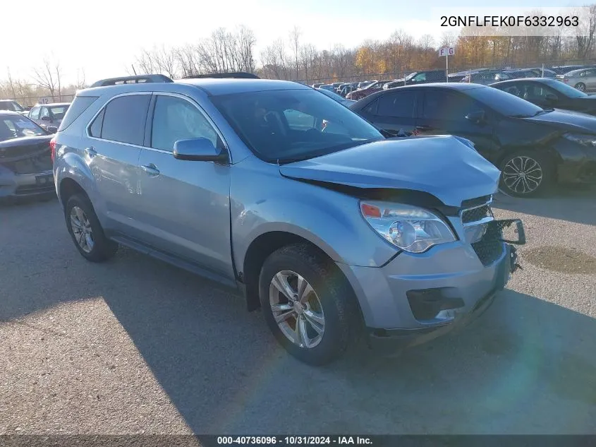 2015 Chevrolet Equinox 1Lt VIN: 2GNFLFEK0F6332963 Lot: 40736096