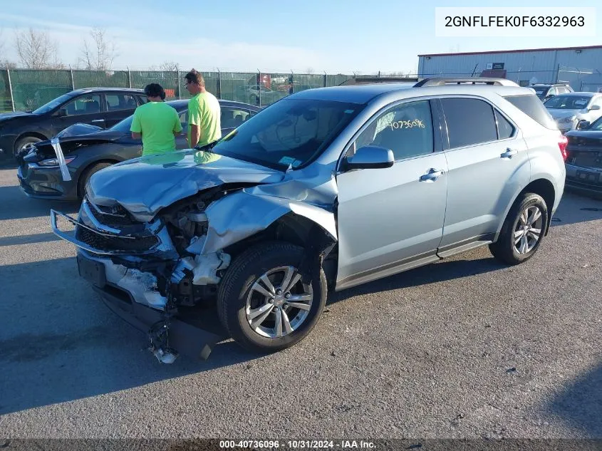 2015 Chevrolet Equinox 1Lt VIN: 2GNFLFEK0F6332963 Lot: 40736096