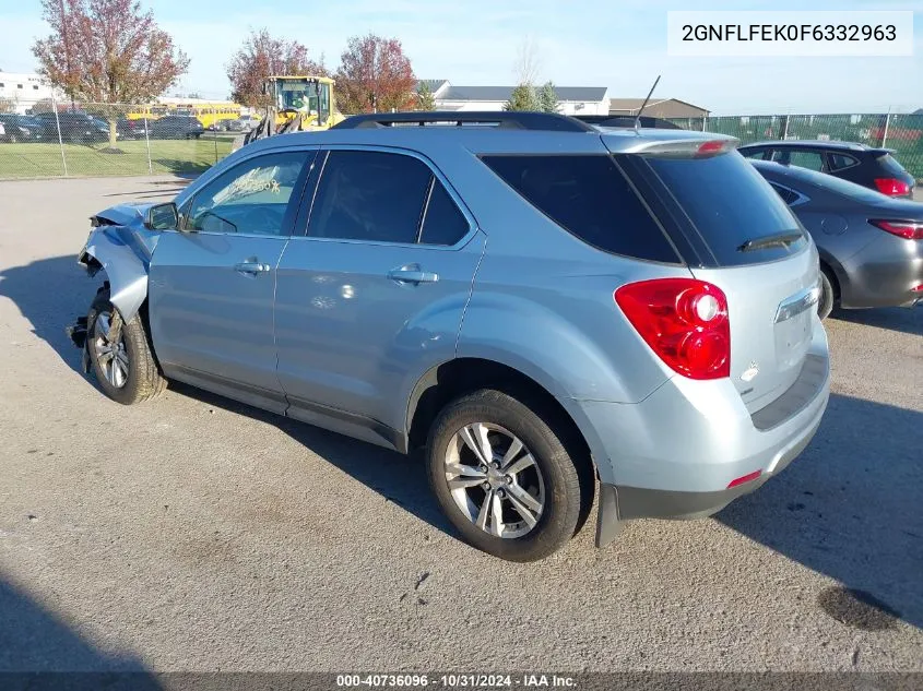 2015 Chevrolet Equinox 1Lt VIN: 2GNFLFEK0F6332963 Lot: 40736096