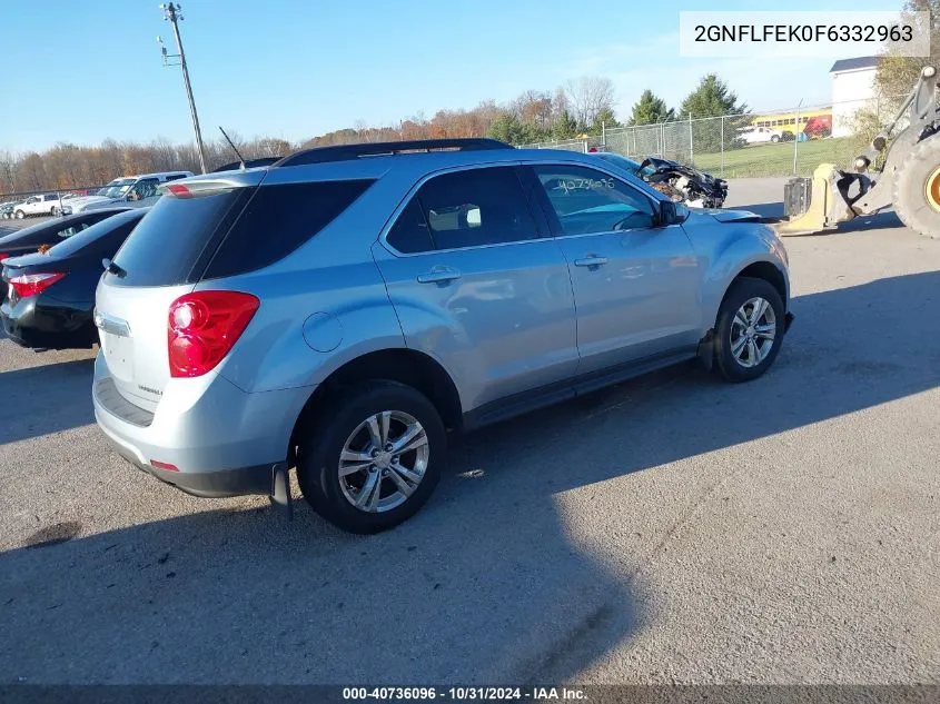 2015 Chevrolet Equinox 1Lt VIN: 2GNFLFEK0F6332963 Lot: 40736096