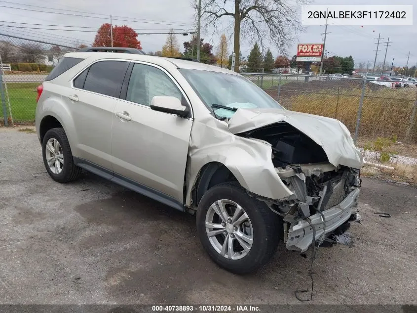 2015 Chevrolet Equinox 1Lt VIN: 2GNALBEK3F1172402 Lot: 40738893