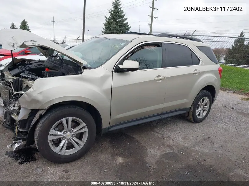 2015 Chevrolet Equinox 1Lt VIN: 2GNALBEK3F1172402 Lot: 40738893