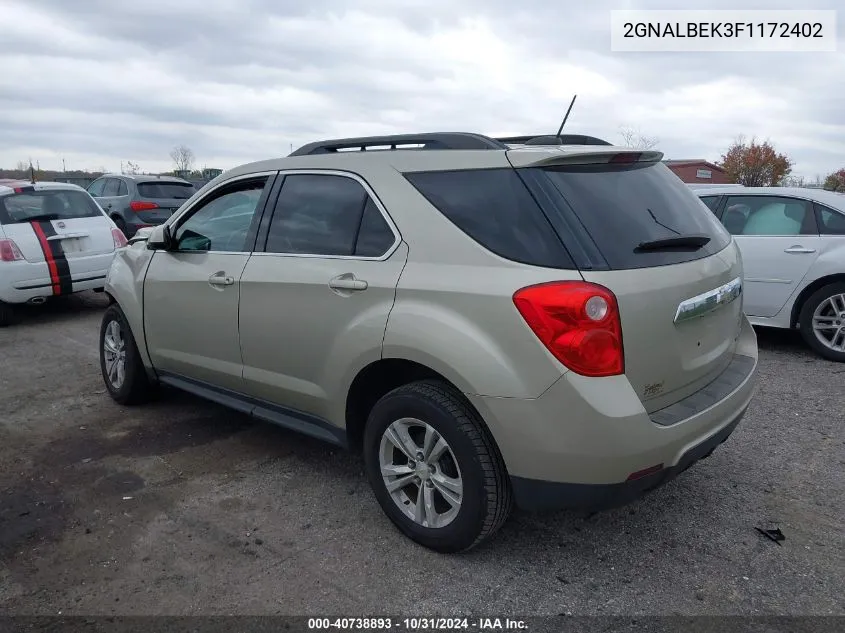 2015 Chevrolet Equinox 1Lt VIN: 2GNALBEK3F1172402 Lot: 40738893