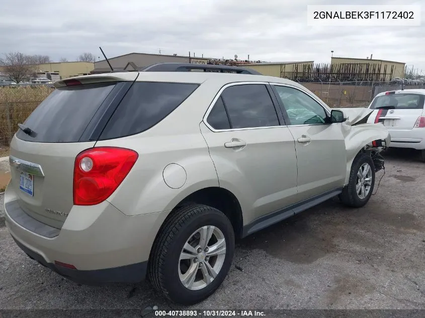 2015 Chevrolet Equinox 1Lt VIN: 2GNALBEK3F1172402 Lot: 40738893