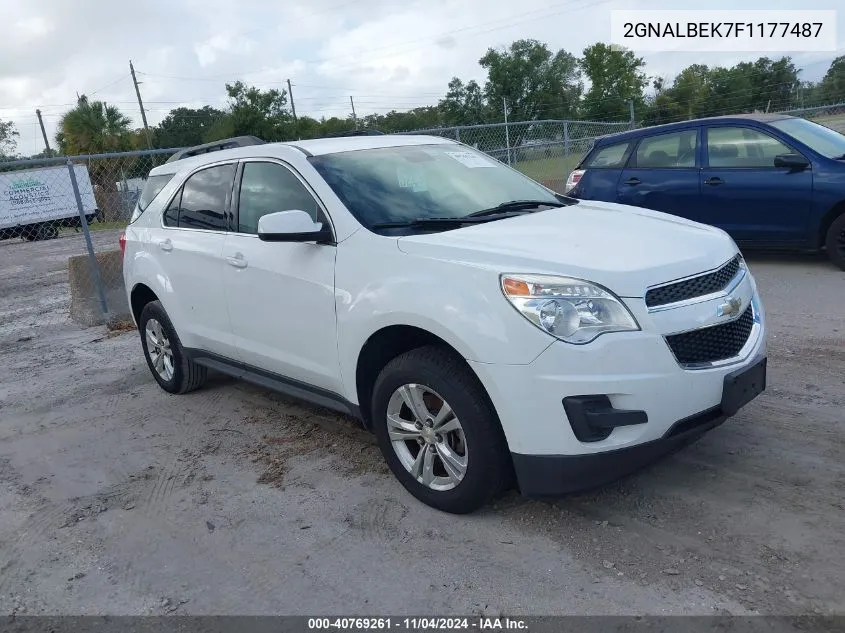 2015 Chevrolet Equinox 1Lt VIN: 2GNALBEK7F1177487 Lot: 40769261