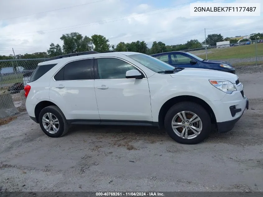 2015 Chevrolet Equinox 1Lt VIN: 2GNALBEK7F1177487 Lot: 40769261