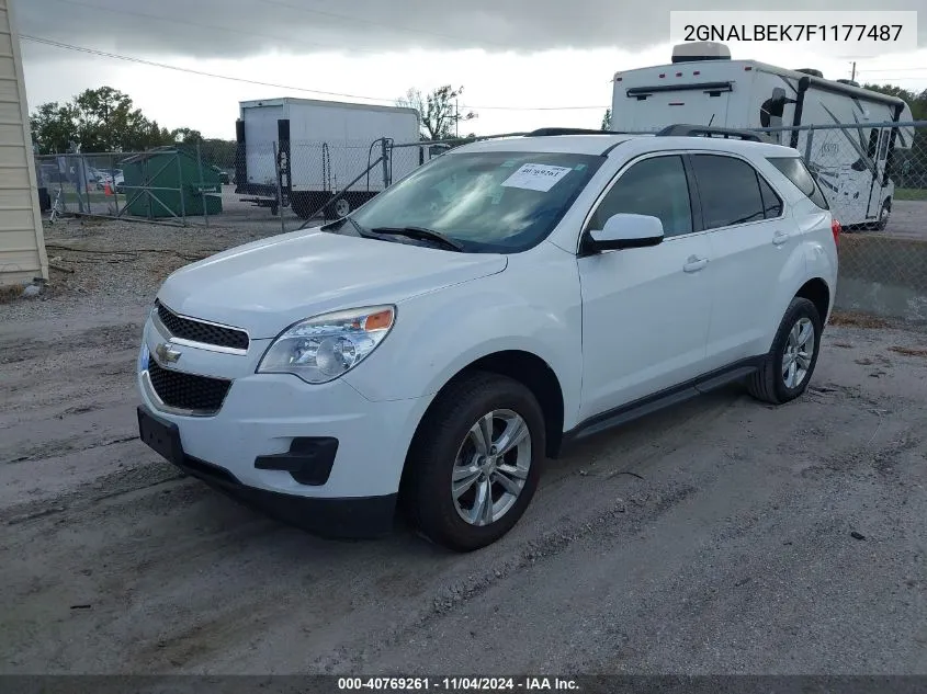 2015 Chevrolet Equinox 1Lt VIN: 2GNALBEK7F1177487 Lot: 40769261