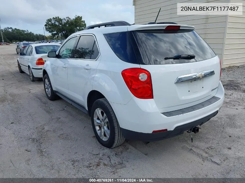 2015 Chevrolet Equinox 1Lt VIN: 2GNALBEK7F1177487 Lot: 40769261