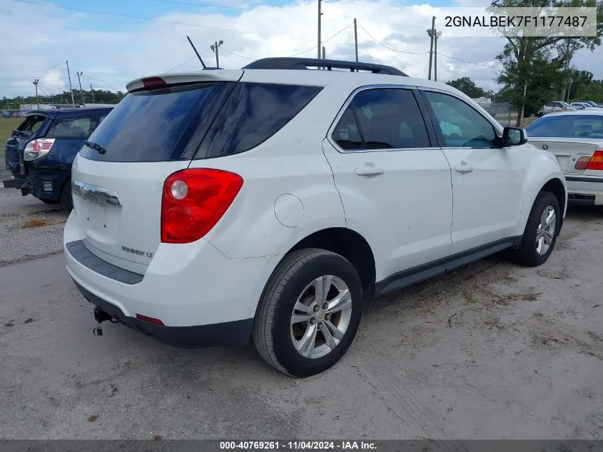 2015 Chevrolet Equinox 1Lt VIN: 2GNALBEK7F1177487 Lot: 40769261