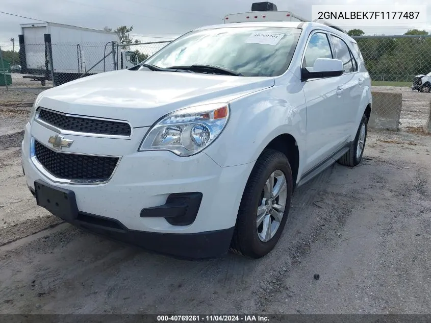 2015 Chevrolet Equinox 1Lt VIN: 2GNALBEK7F1177487 Lot: 40769261