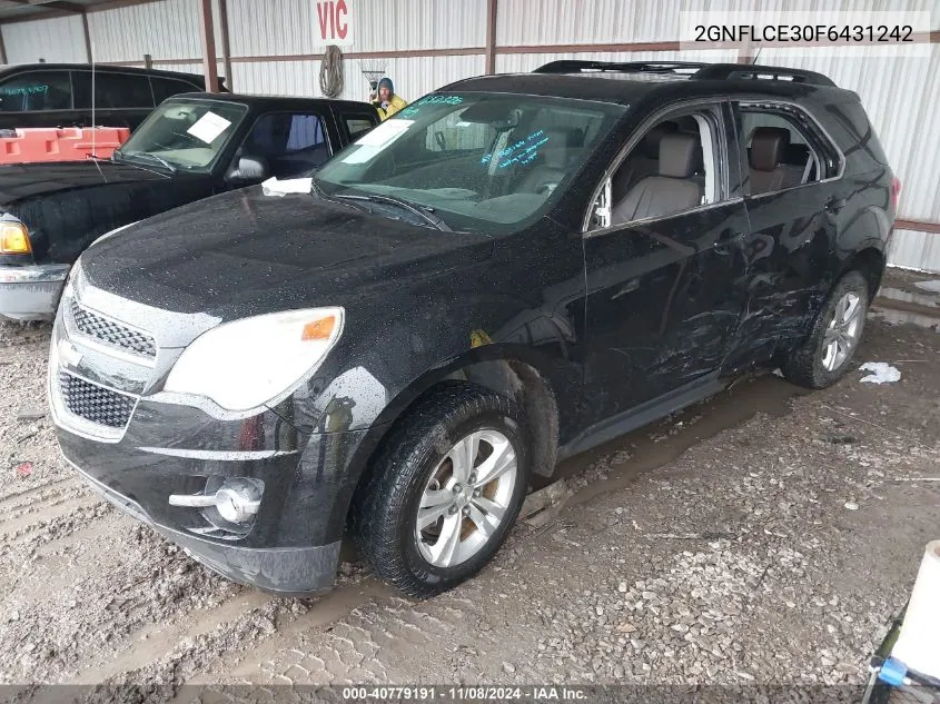 2015 Chevrolet Equinox 2Lt VIN: 2GNFLCE30F6431242 Lot: 40779191