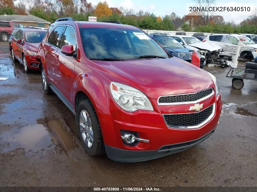 2GNALCEK2F6340510 2015 Chevrolet Equinox 2Lt