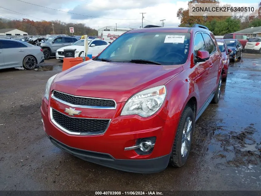 2GNALCEK2F6340510 2015 Chevrolet Equinox 2Lt