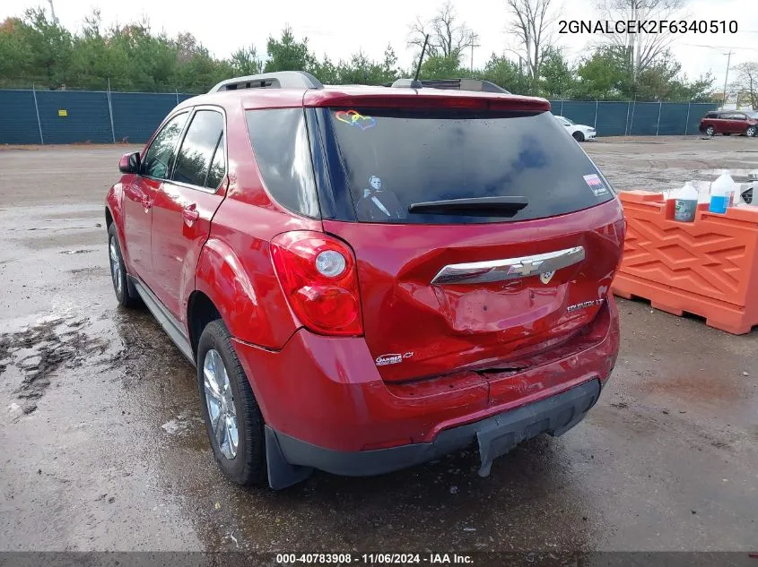 2GNALCEK2F6340510 2015 Chevrolet Equinox 2Lt