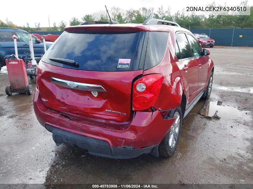 2GNALCEK2F6340510 2015 Chevrolet Equinox 2Lt