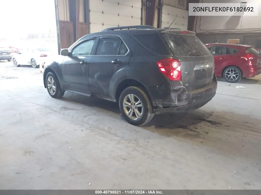 2015 Chevrolet Equinox 1Lt VIN: 2GNFLFEK0F6182692 Lot: 40798821