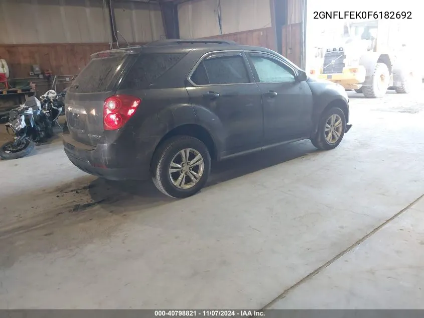 2015 Chevrolet Equinox 1Lt VIN: 2GNFLFEK0F6182692 Lot: 40798821