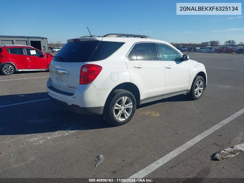 2015 Chevrolet Equinox 1Lt VIN: 2GNALBEKXF6325134 Lot: 40806163