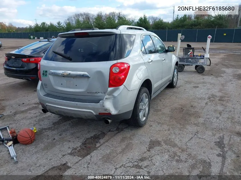 2015 Chevrolet Equinox Ltz VIN: 2GNFLHE32F6185680 Lot: 40824879