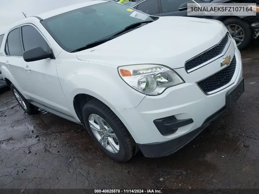 2015 Chevrolet Equinox Ls VIN: 1GNALAEK5FZ107164 Lot: 40825578