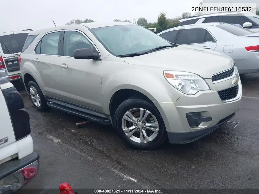 2015 Chevrolet Equinox Ls VIN: 2GNFLEEK8F6116532 Lot: 40827321