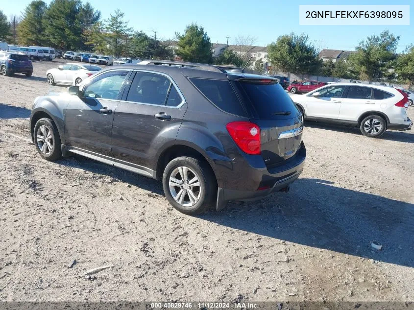 2015 Chevrolet Equinox 1Lt VIN: 2GNFLFEKXF6398095 Lot: 40829746