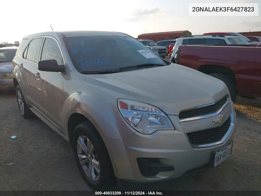 2015 Chevrolet Equinox Ls VIN: 2GNALAEK3F6427823 Lot: 40833209