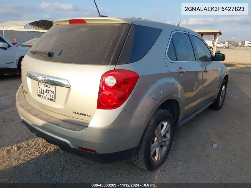 2015 Chevrolet Equinox Ls VIN: 2GNALAEK3F6427823 Lot: 40833209