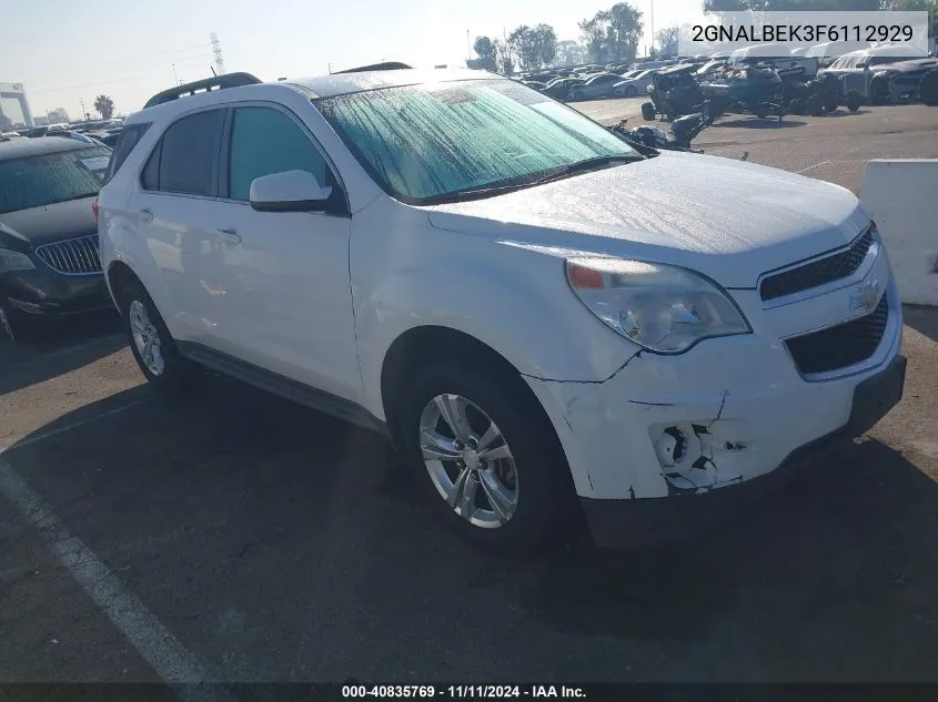 2015 Chevrolet Equinox Lt VIN: 2GNALBEK3F6112929 Lot: 40835769