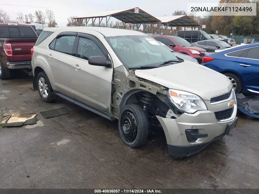 2015 Chevrolet Equinox Ls VIN: 2GNALAEK4F1124496 Lot: 40836057