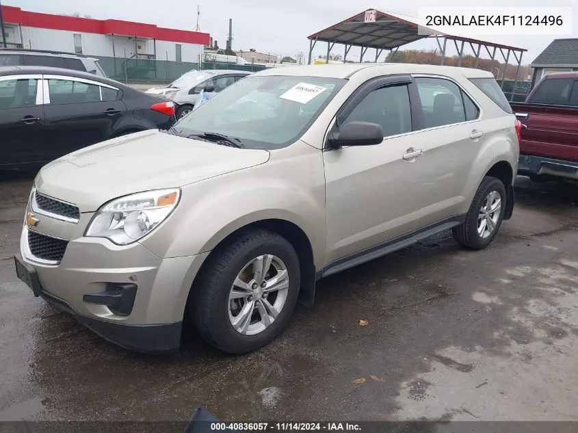 2015 Chevrolet Equinox Ls VIN: 2GNALAEK4F1124496 Lot: 40836057