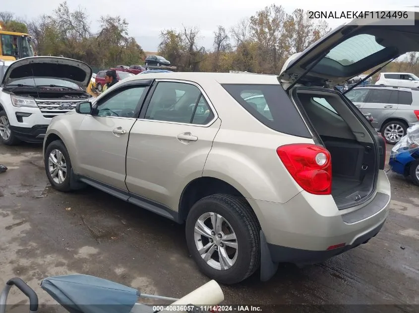 2015 Chevrolet Equinox Ls VIN: 2GNALAEK4F1124496 Lot: 40836057