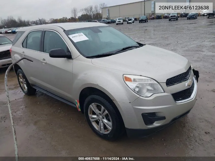 2015 Chevrolet Equinox Ls VIN: 2GNFLEEK4F6123638 Lot: 40837658