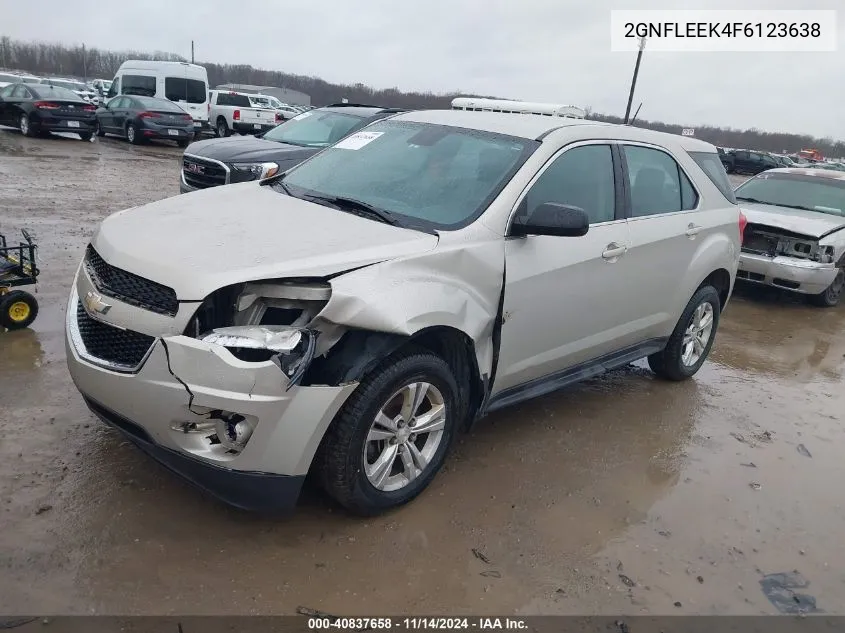 2015 Chevrolet Equinox Ls VIN: 2GNFLEEK4F6123638 Lot: 40837658