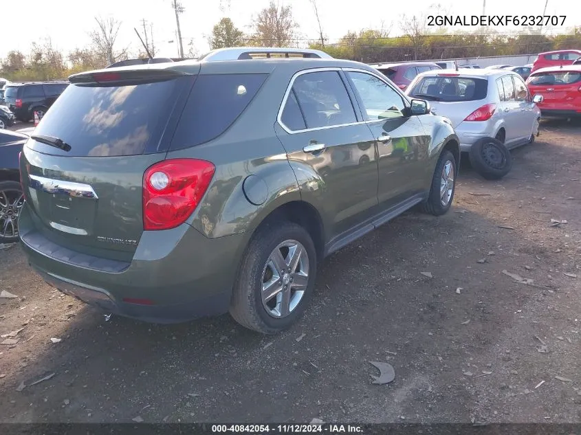 2015 Chevrolet Equinox Ltz VIN: 2GNALDEKXF6232707 Lot: 40842054