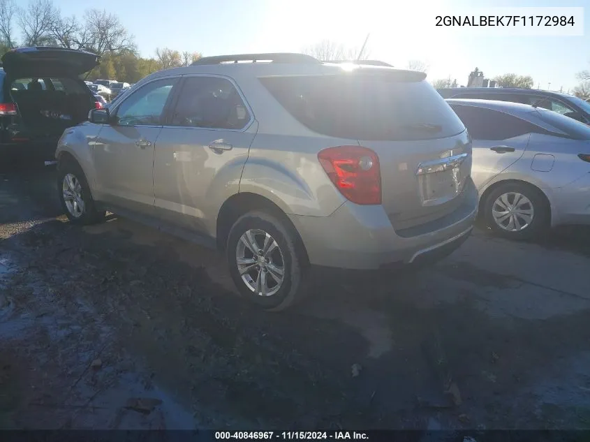 2015 Chevrolet Equinox 1Lt VIN: 2GNALBEK7F1172984 Lot: 40846967