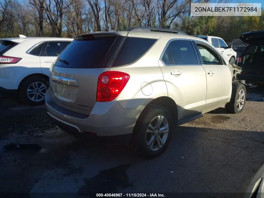 2015 Chevrolet Equinox 1Lt VIN: 2GNALBEK7F1172984 Lot: 40846967