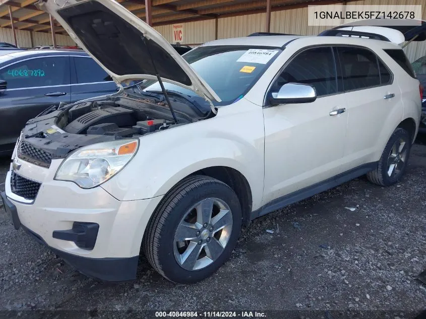 2015 Chevrolet Equinox 1Lt VIN: 1GNALBEK5FZ142678 Lot: 40846984