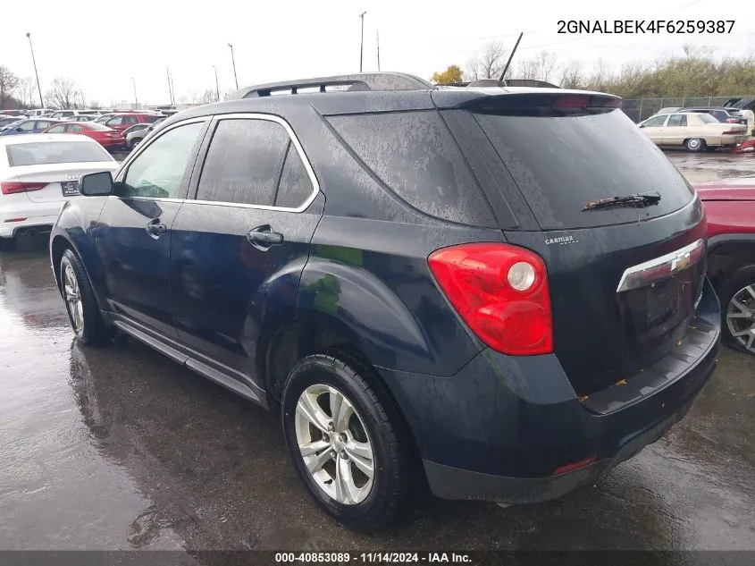 2015 Chevrolet Equinox 1Lt VIN: 2GNALBEK4F6259387 Lot: 40853089